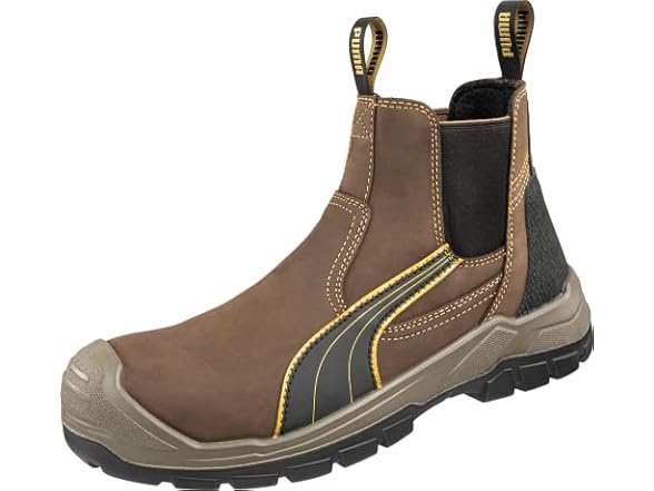 PUMA 630935 Men's Tanami Double Gore Brown Soft Toe Mid Industrial Shoe - Choose Size