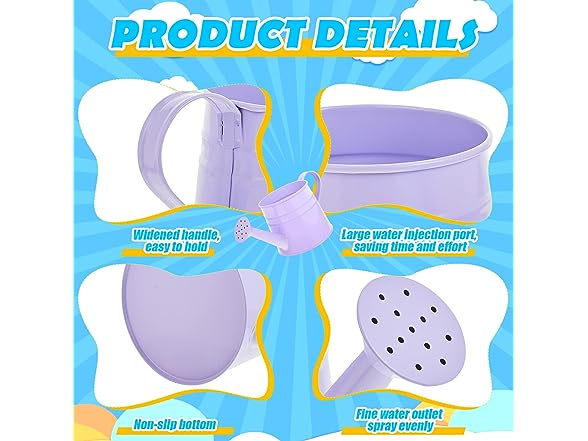 32oz Metal Watering Can for Kids 8 Pack