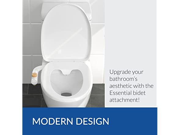 Bio Bidet by Bemis Essential Freshwater Spray Bidet Attachment For Toilet, White, Non Electric, Easy Install
