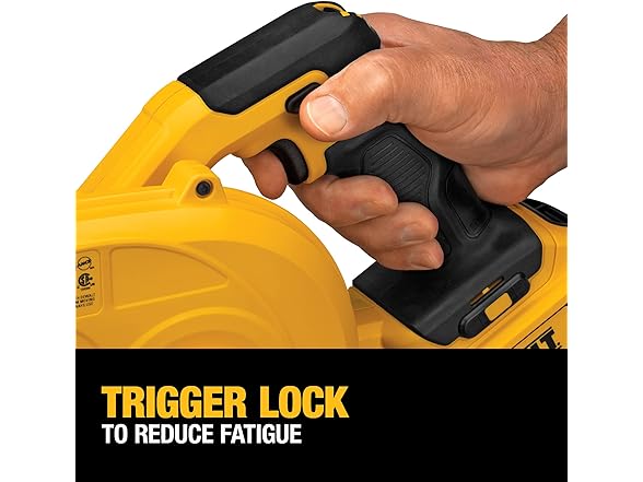 DEWALT DCE100B 20V MAX Blower, 100 CFM Airflow, Variable Speed Switch, Includes Trigger Lock, Bare Tool Only