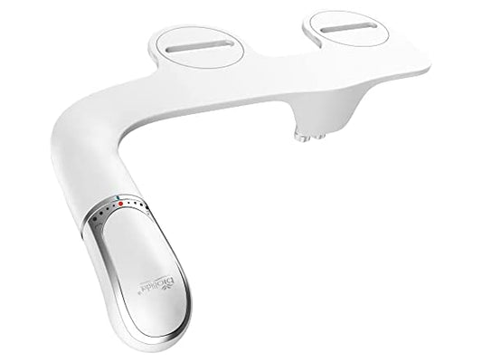 Bio Bidet by Bemis SlimTwist Freshwater Spray Bidet Attachment For Toilet, White, Non Electric, Easy Install