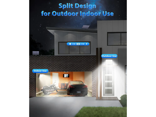 2 Pack 172LED 3 Modes Split Motion Sensor Outdoor Lights