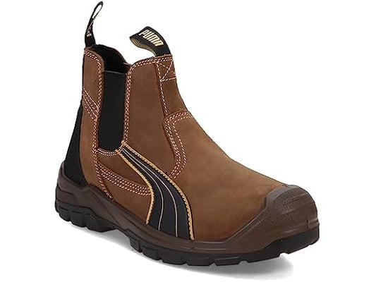 PUMA 630935 Men's Tanami Double Gore Brown Soft Toe Mid Industrial Shoe - Choose Size