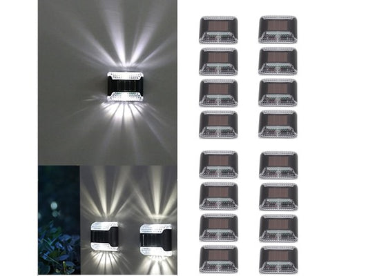 16-Pack Solar Wall Light Waterproof Automatic Lighting High Brightness Up Down LED Wall Lamp Solar Powered