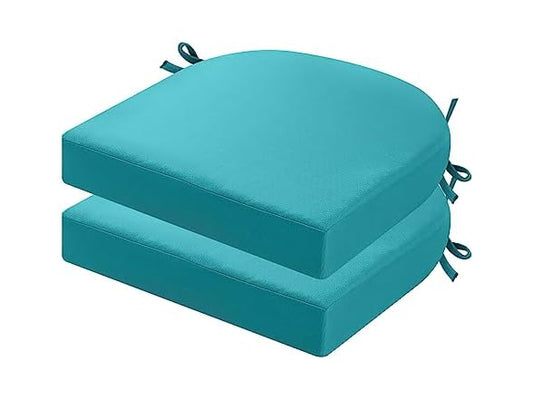 2 PC Patio Furniture Cushions With Ties