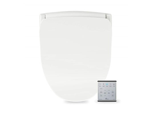BioBidet Slim TWO Bidet Smart Toilet Seat with Night Light and Stainless Nozzle (Round)