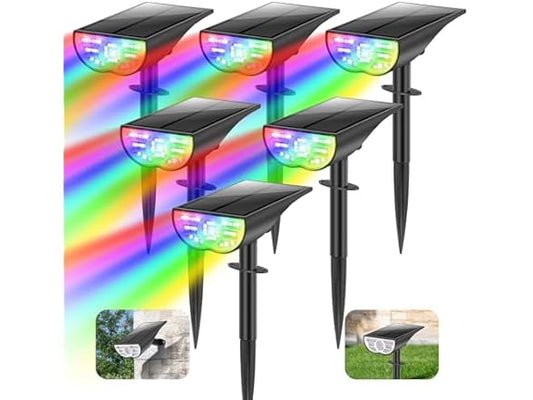TOBUSA Solar RGB Color Changing Spot Lights, Your Choice