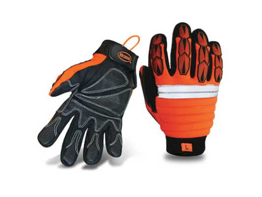 Boss #1JM650 Miners Mechanic High-Vis, Insulated, Padded (6 Pair)