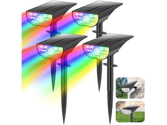 TOBUSA Solar RGB Color Changing Spot Lights, Your Choice
