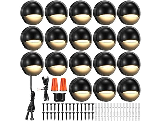 18 Pack Low Voltage LED Deck Lights
